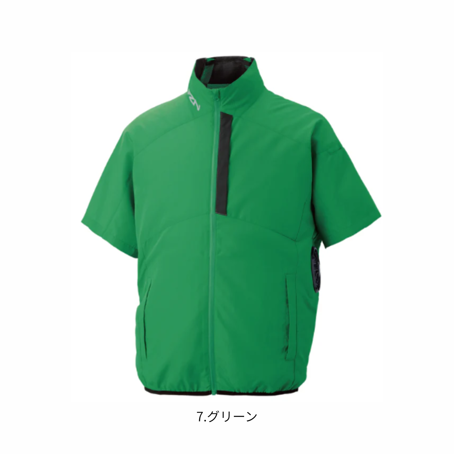 KF96030 チタン加工半袖ブルゾン