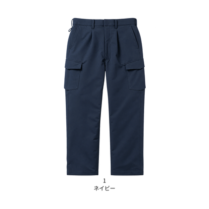 U7742-08_通年　カーゴパンツ (ワンタック 脇ゴム)