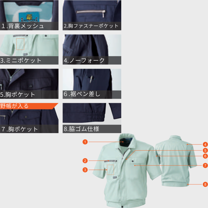 191　半袖ブルゾン