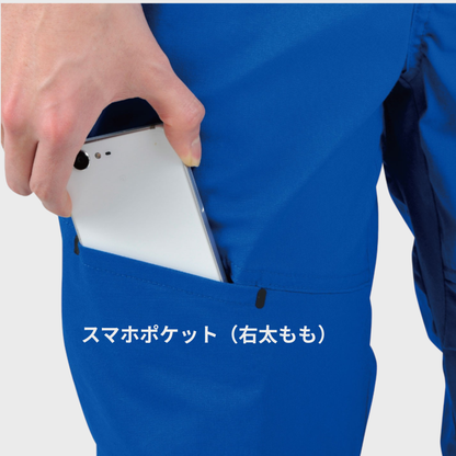 06101　ストレッチライトショートオーバーオール