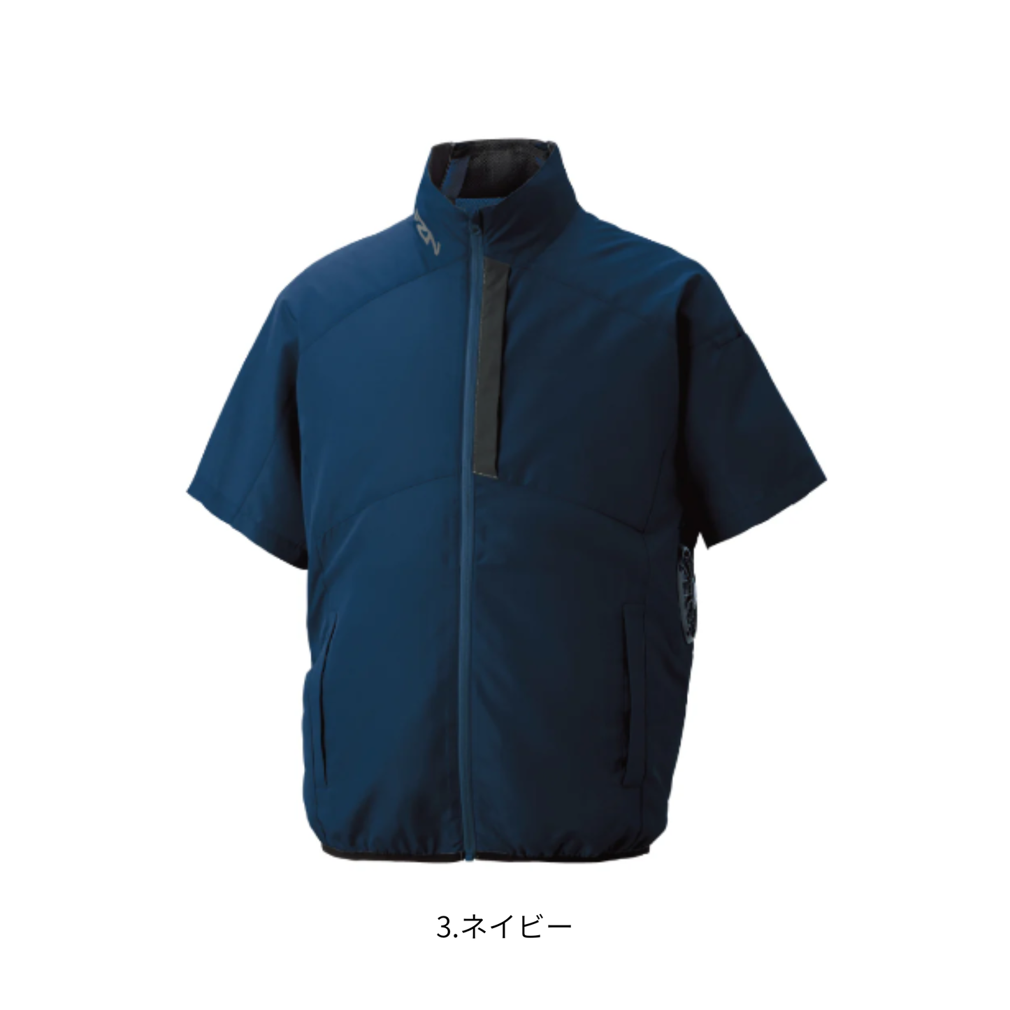 KF96030　チタン加工半袖ブルゾン