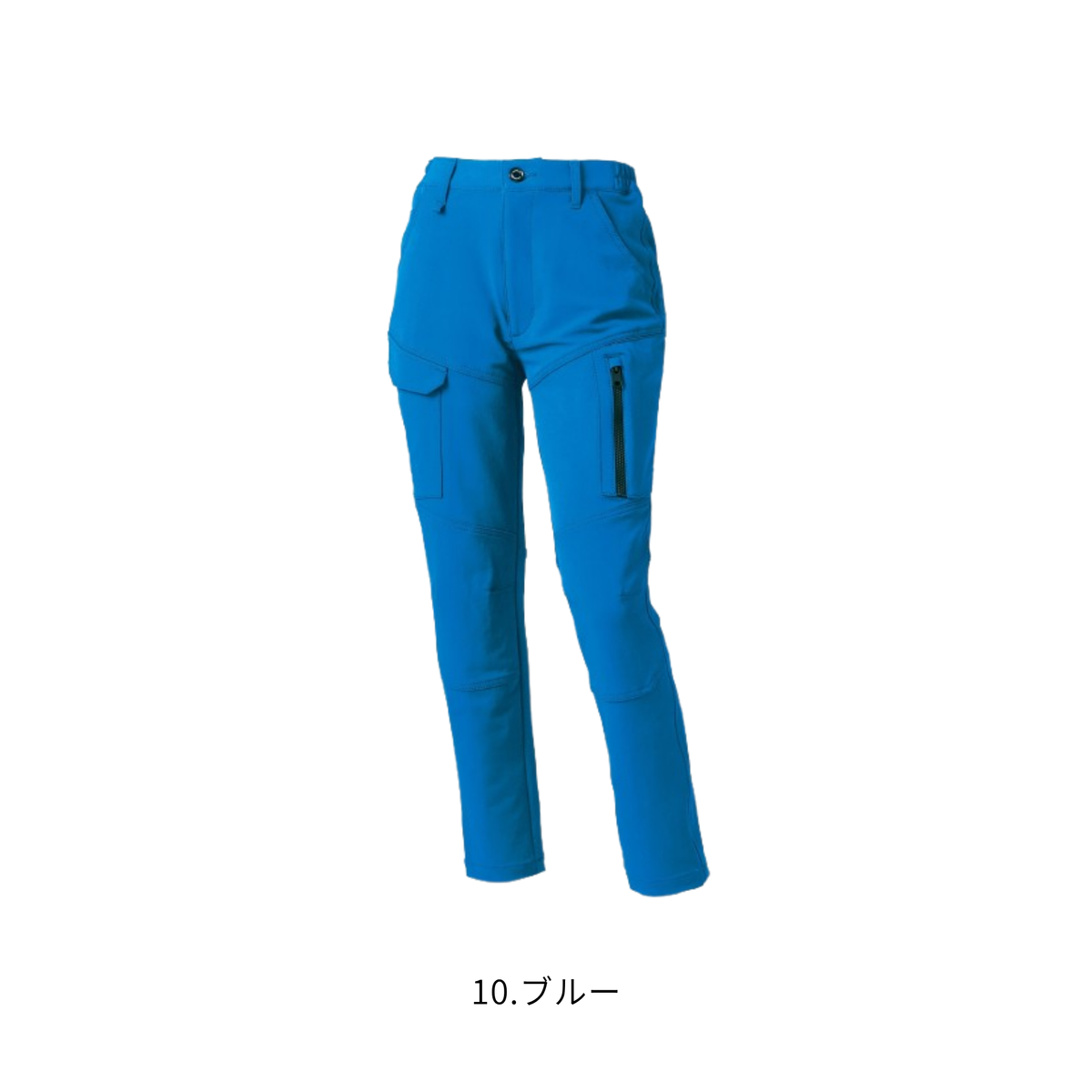 クロダルマ 356731 レディースカーゴパンツ ブルー 360°ストレッチ 秋冬作業服 女性用 作業ズボン ワークパンツ