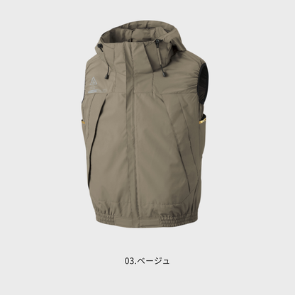 5540　The tough 空調風神服 チタンフード半袖ブルゾン