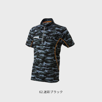115425_春夏　HUMME半袖ジップ