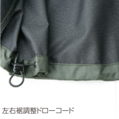 クロダルマ 32135 シェルジャケット 左右裾調整ドローコード 裾フィット調節 作業服 秋冬 ワークジャケット 軽量 ストレッチ 撥水 建設現場 倉庫作業 物流業
