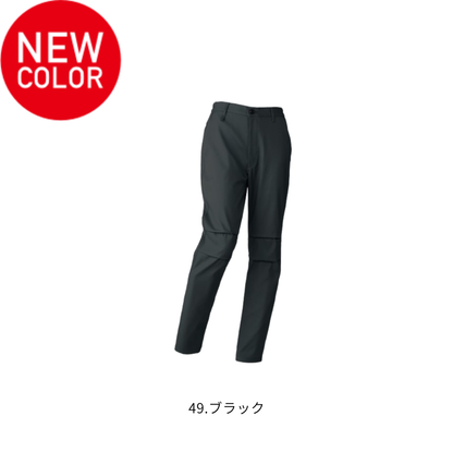 クロダルマ 316931 レディーススラックス 作業服 49ブラック ストレッチ 女性用パンツ