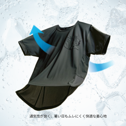 0595-53　半袖Tシャツ（胸ポケット有）