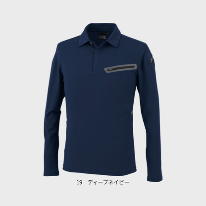 6115　冷感 長袖ポロシャツ