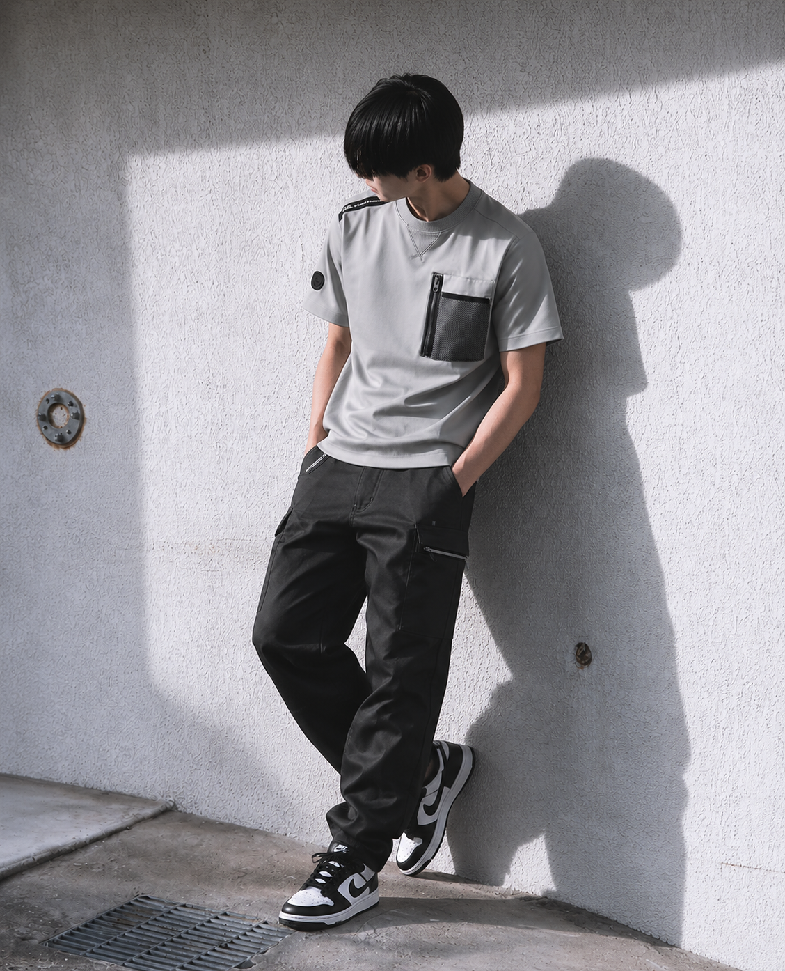 8255-53　半袖Tシャツ（胸ポケット有）