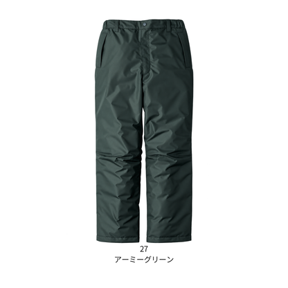 EBA722_秋冬　防寒パンツ　防風　軽量　撥水